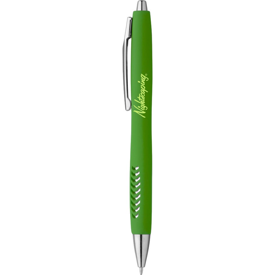 Advertising Magnolia Soft Touch Ballpoint Pens - Promotional Pens Singapore - Gifts VV Available in 4 amazing item colors 客製 - Promotional Pens Singapore - Gifts VV Green Magnolia Soft Touch Ballpoint Pen