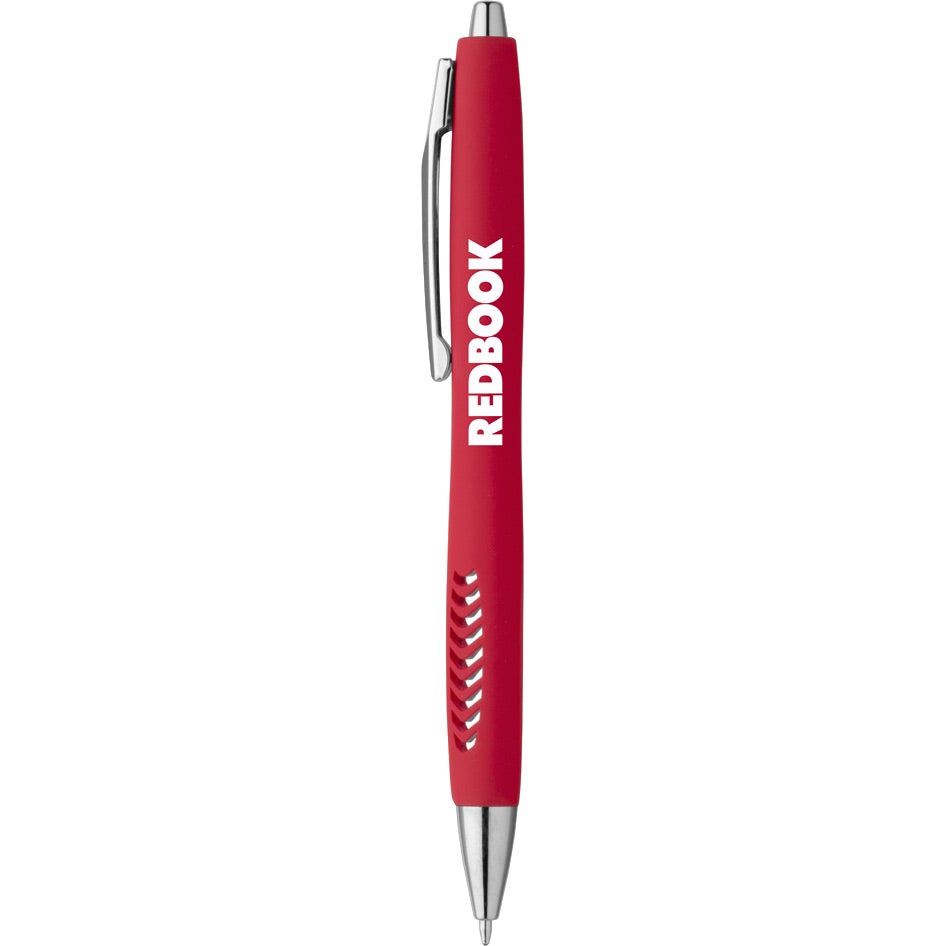 Advertising Magnolia Soft Touch Ballpoint Pens - Promotional Pens Singapore - Gifts VV Available in 4 amazing item colors 客製 - Promotional Pens Singapore - Gifts VV Red Magnolia Soft Touch Ballpoint Pen