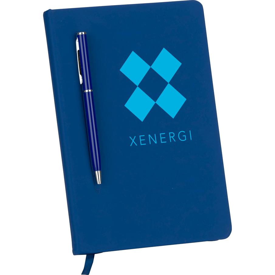 Marketing Magnus Notebooks - Promotional Pens Singapore - Gifts VV Available in 3 awesome item colors 客製 - Promotional Pens Singapore - Gifts VV Blue Magnus Notebook