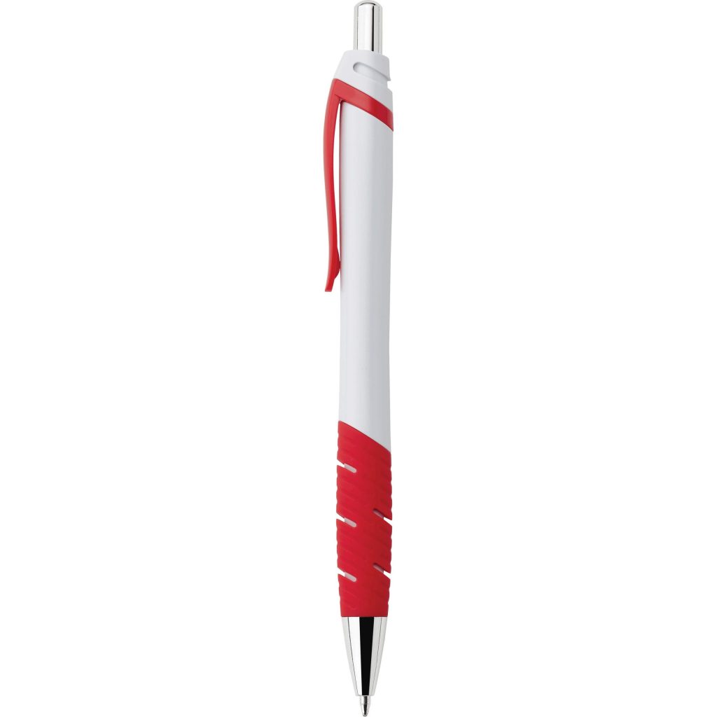 White / Red Mavis Ballpoint Pen