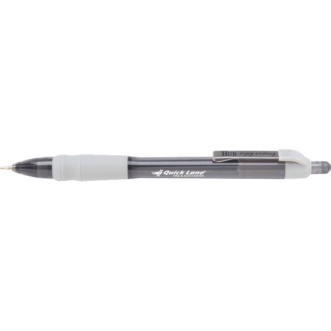 Imprinted MaxGlide Corporate Click Pens - Promotional Pens Singapore - Gifts VV Available in 5 exciting item colors 客製 - Promotional Pens Singapore - Gifts VV Light Gray / Translucent Black MaxGlide Corporate Click Pen