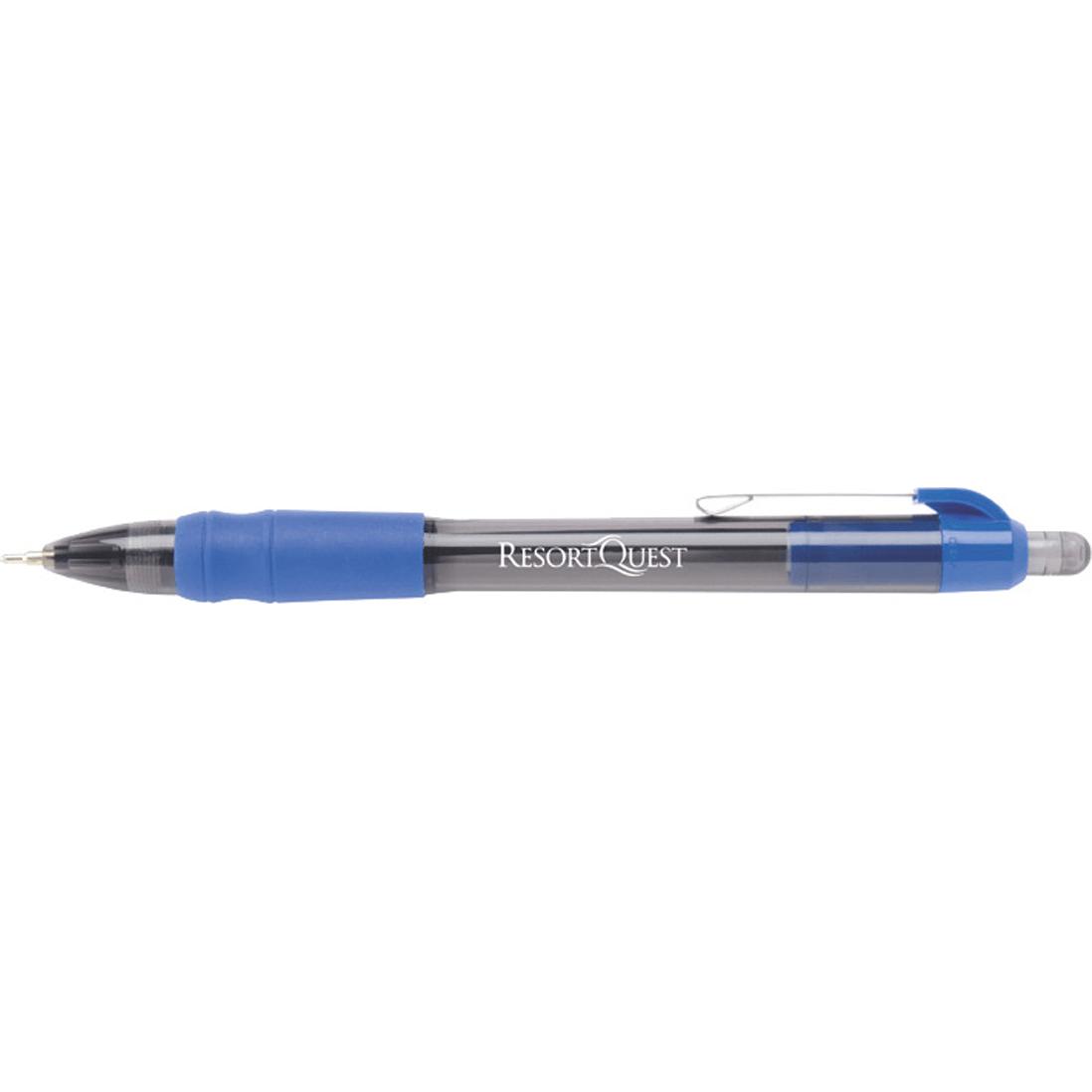 Imprinted MaxGlide Corporate Click Pens - Promotional Pens Singapore - Gifts VV Available in 5 exciting item colors 客製 - Promotional Pens Singapore - Gifts VV Dark Blue / Translucent Black MaxGlide Corporate Click Pen