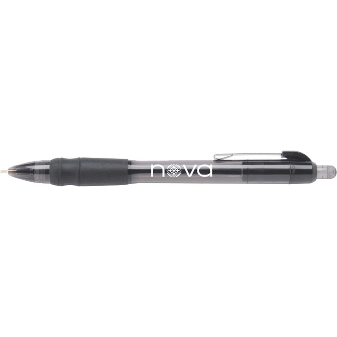 Imprinted MaxGlide Corporate Click Pens - Promotional Pens Singapore - Gifts VV Available in 5 exciting item colors 客製 - Promotional Pens Singapore - Gifts VV Black / Translucent Black MaxGlide Corporate Click Pen