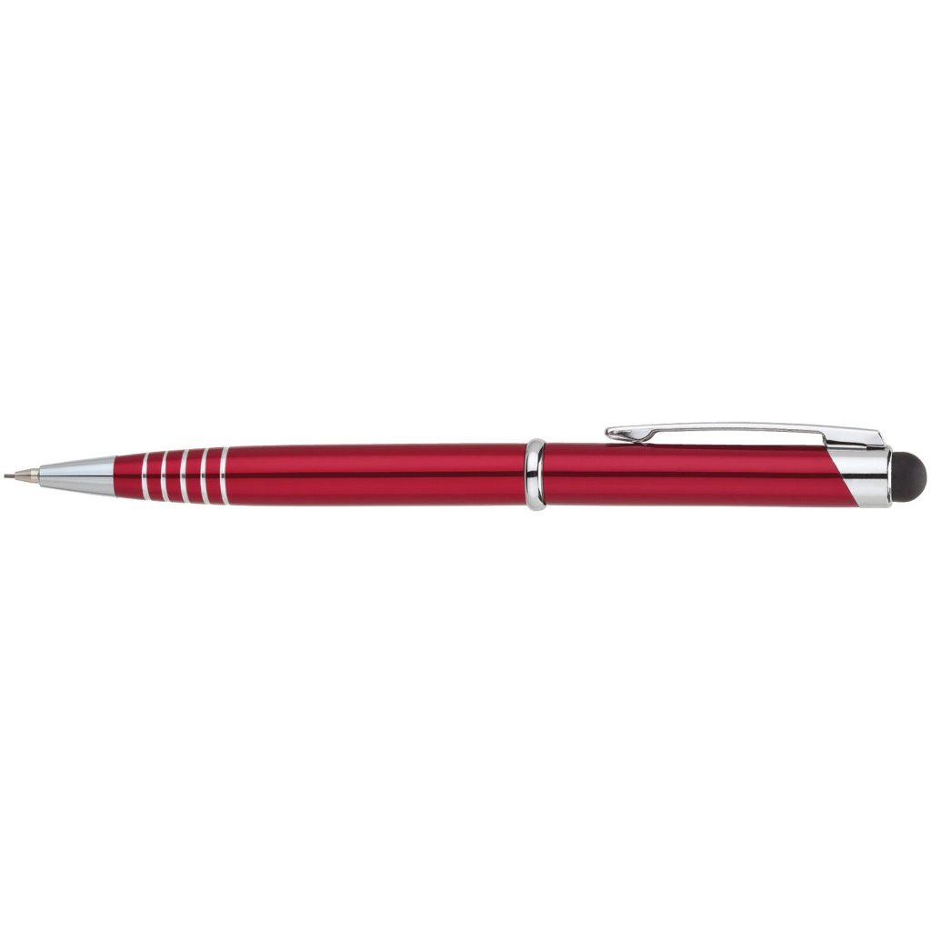 Promo Mechanical Pencil and Stylus - Promotional Pens Singapore - Gifts VV Available in 4 exciting item colors 客製 - Promotional Pens Singapore - Gifts VV Red Mechanical Pencil and Stylus