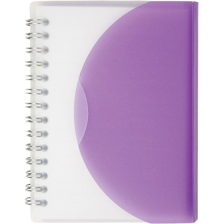 Advertising Medium Curve Notebooks - Promotional Pens Singapore - Gifts VV Available in 6 amazing item colors 客製 - Promotional Pens Singapore - Gifts VV Translucent Purple Medium Curve Notebook