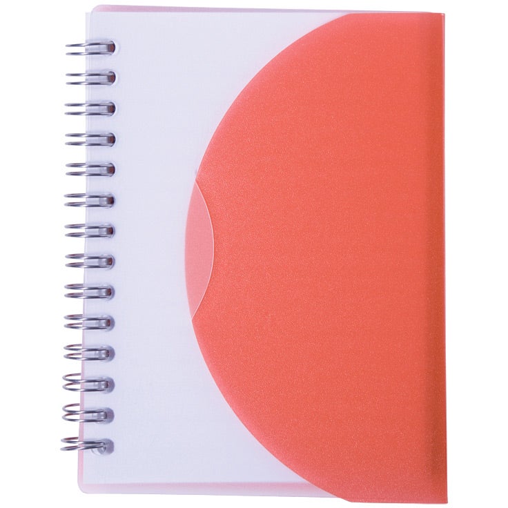 Advertising Medium Curve Notebooks - Promotional Pens Singapore - Gifts VV Available in 6 amazing item colors 客製 - Promotional Pens Singapore - Gifts VV Translucent Red Medium Curve Notebook