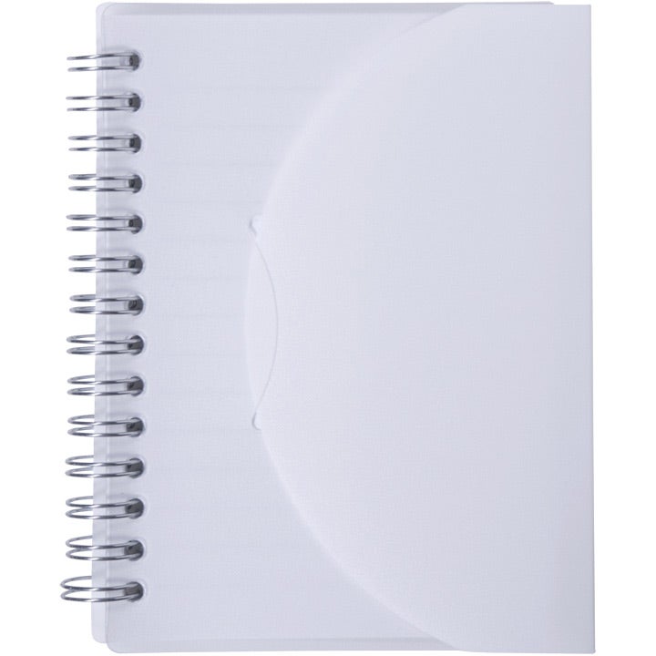 Advertising Medium Curve Notebooks - Promotional Pens Singapore - Gifts VV Available in 6 amazing item colors 客製 - Promotional Pens Singapore - Gifts VV Opaque White Medium Curve Notebook