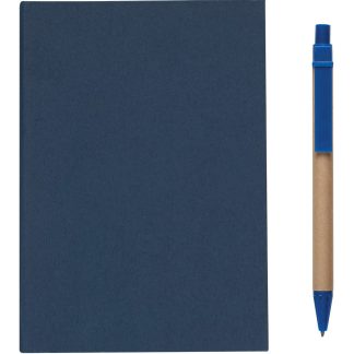 Blue MeetingMate Notebook with Pen and Sticky Flags
