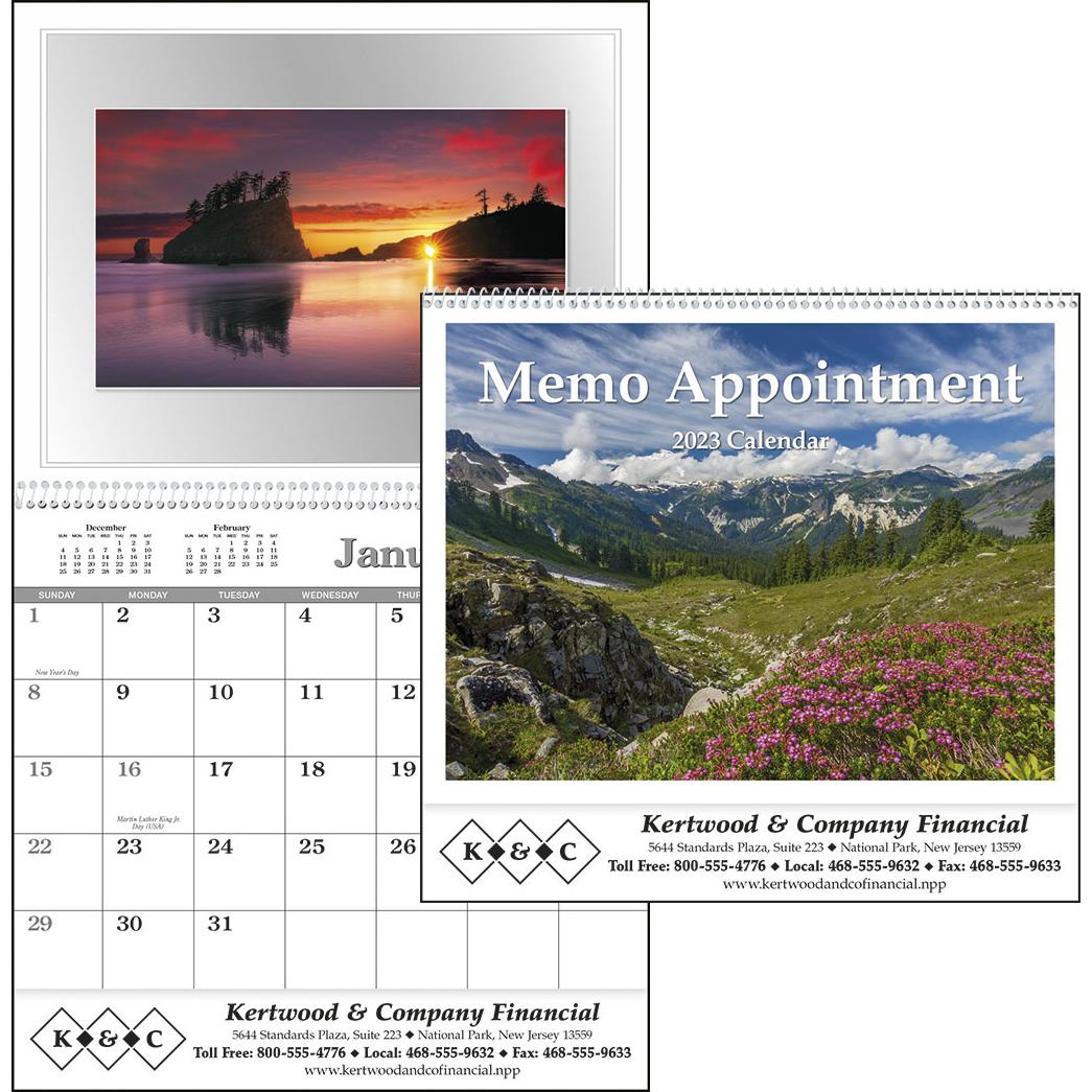 Printed Memo Appointments with Picture - Calendar - Promotional Pens Singapore - Gifts VV Free Setup 客製 - Promotional Pens Singapore - Gifts VV See Item Memo Appointment with Picture - Calendar