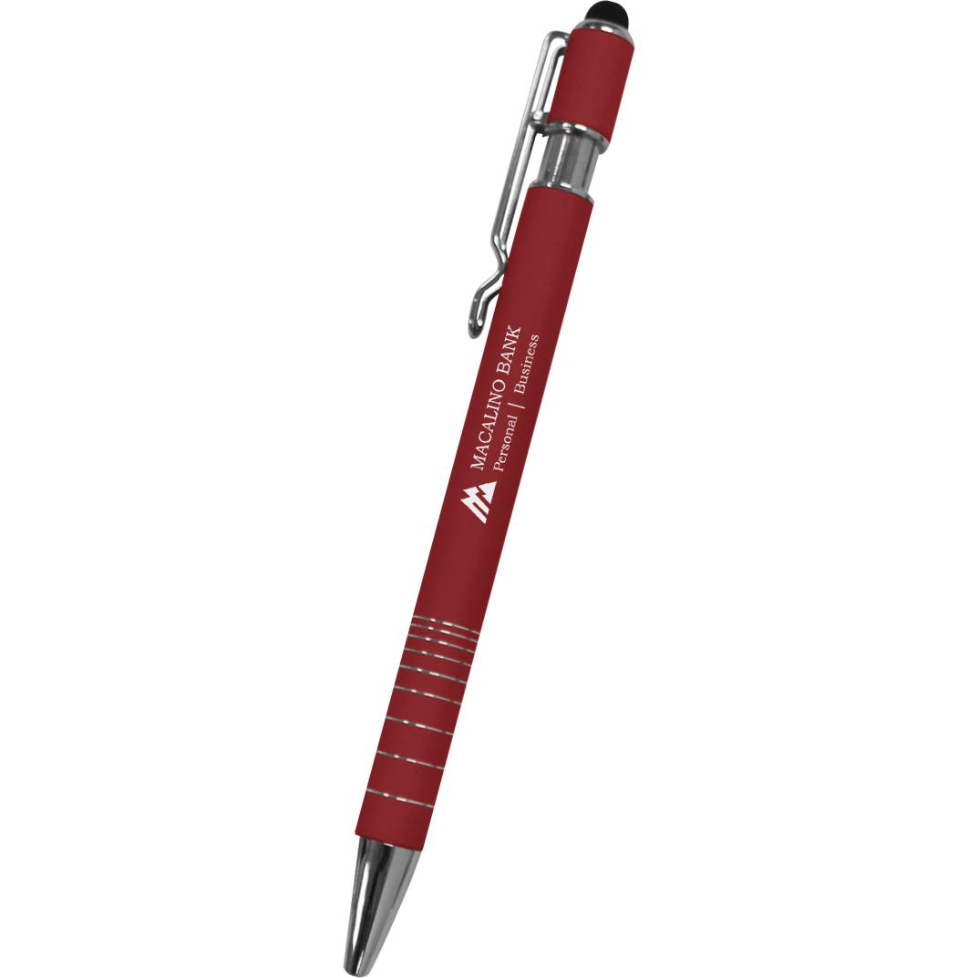 Logo Memo Incline Stylus Pens - Promotional Pens Singapore - Gifts VV Available in 8 amazing item colors 客製 - Promotional Pens Singapore - Gifts VV Red Memo Incline Stylus Pen