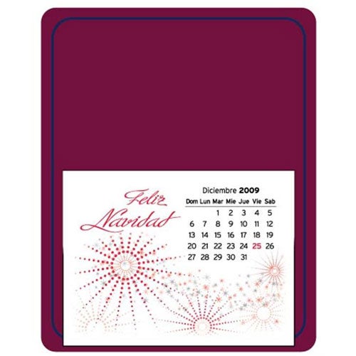 Giveaway Message Maximizer Press N Stick Calendars - Promotional Pens Singapore - Gifts VV Available in 27 exciting item colors 客製 - Promotional Pens Singapore - Gifts VV Burgundy Message Maximizer Press N Stick Calendar