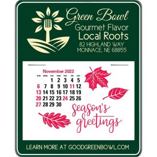 Forest Green Message Maximizer Press N Stick Calendar