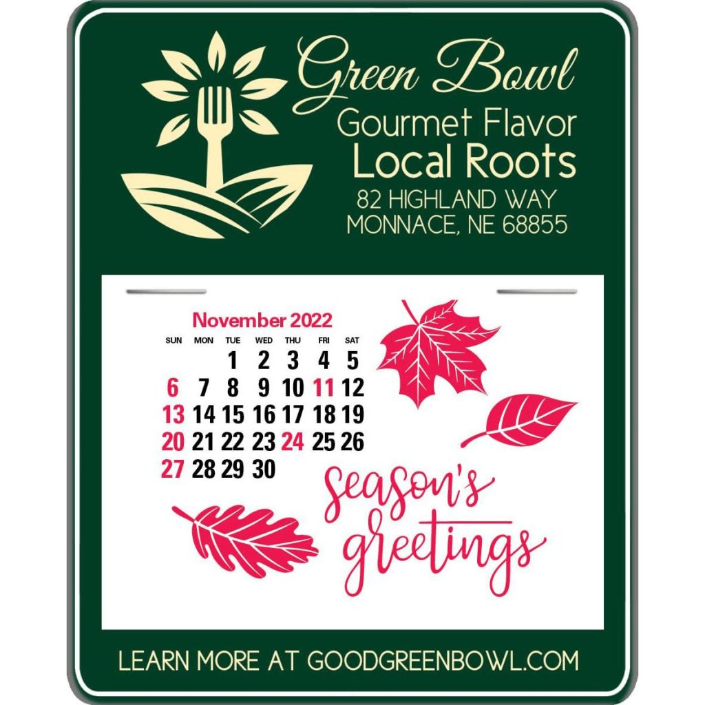 Giveaway Message Maximizer Press N Stick Calendars - Promotional Pens Singapore - Gifts VV Available in 27 exciting item colors 客製 - Promotional Pens Singapore - Gifts VV Forest Green Message Maximizer Press N Stick Calendar