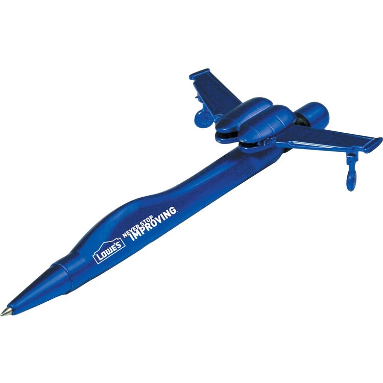Marketing Metallic Clicker Jet Pens - Promotional Pens Singapore - Gifts VV Your design pad printed 客製 - Promotional Pens Singapore - Gifts VV Blue Metallic Clicker Jet Pen