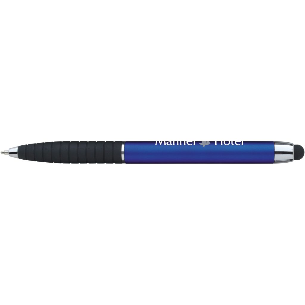 Blue / Black Metallic Cool Grip Stylus Pen