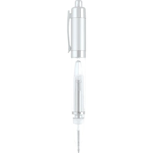 Advertising Metallic Light-Up Pens - Promotional Pens Singapore - Gifts VV Available in 6 exciting item colors 客製 - Promotional Pens Singapore - Gifts VV White Metallic Light-Up Pen