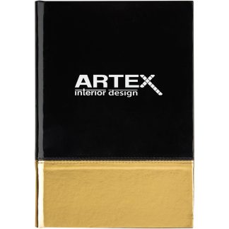 Black / Gold Metallic Two-Tone Journal