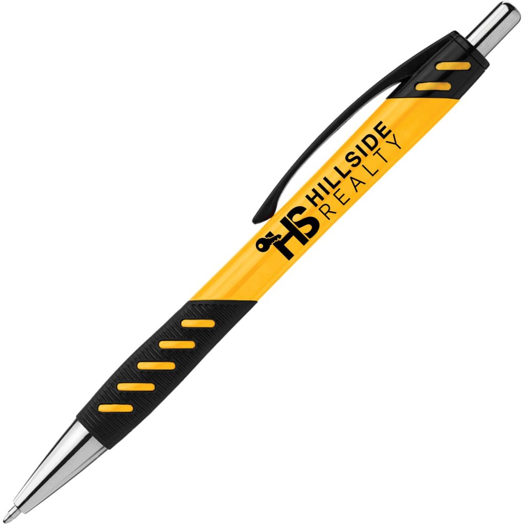 Advertising Meteor Pens - Promotional Pens Singapore - Gifts VV Free Shipping and Setup 客製 - Promotional Pens Singapore - Gifts VV Yellow / Black Meteor Pen