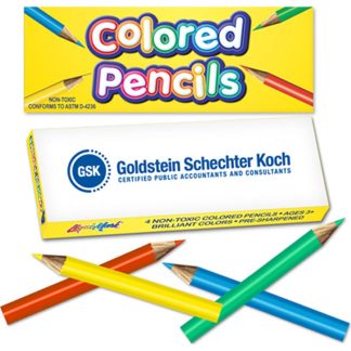 See Item 4 Pack Mini Pre Sharpened Colored Pencil Box