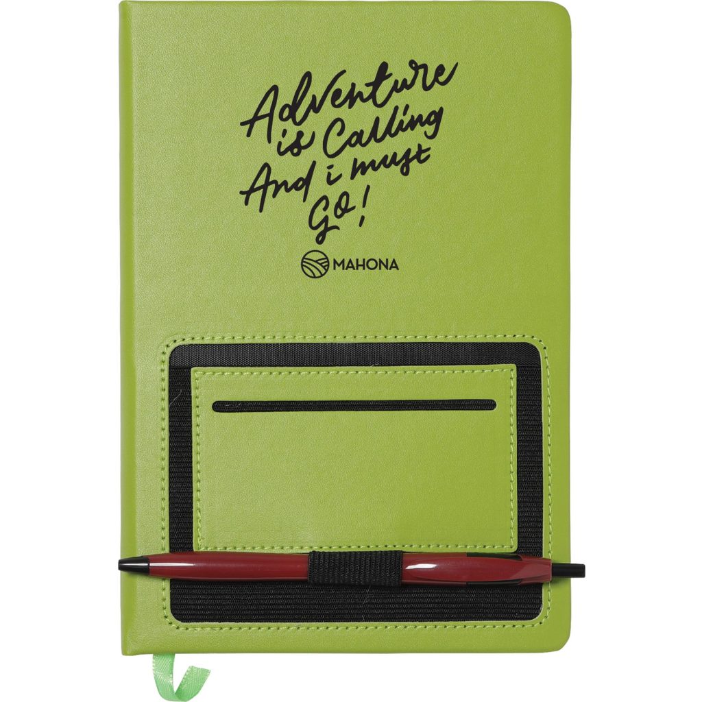 Advertising Moda Notebooks - Promotional Pens Singapore - Gifts VV Available in 4 awesome item colors 客製 - Promotional Pens Singapore - Gifts VV Lime Moda Notebook