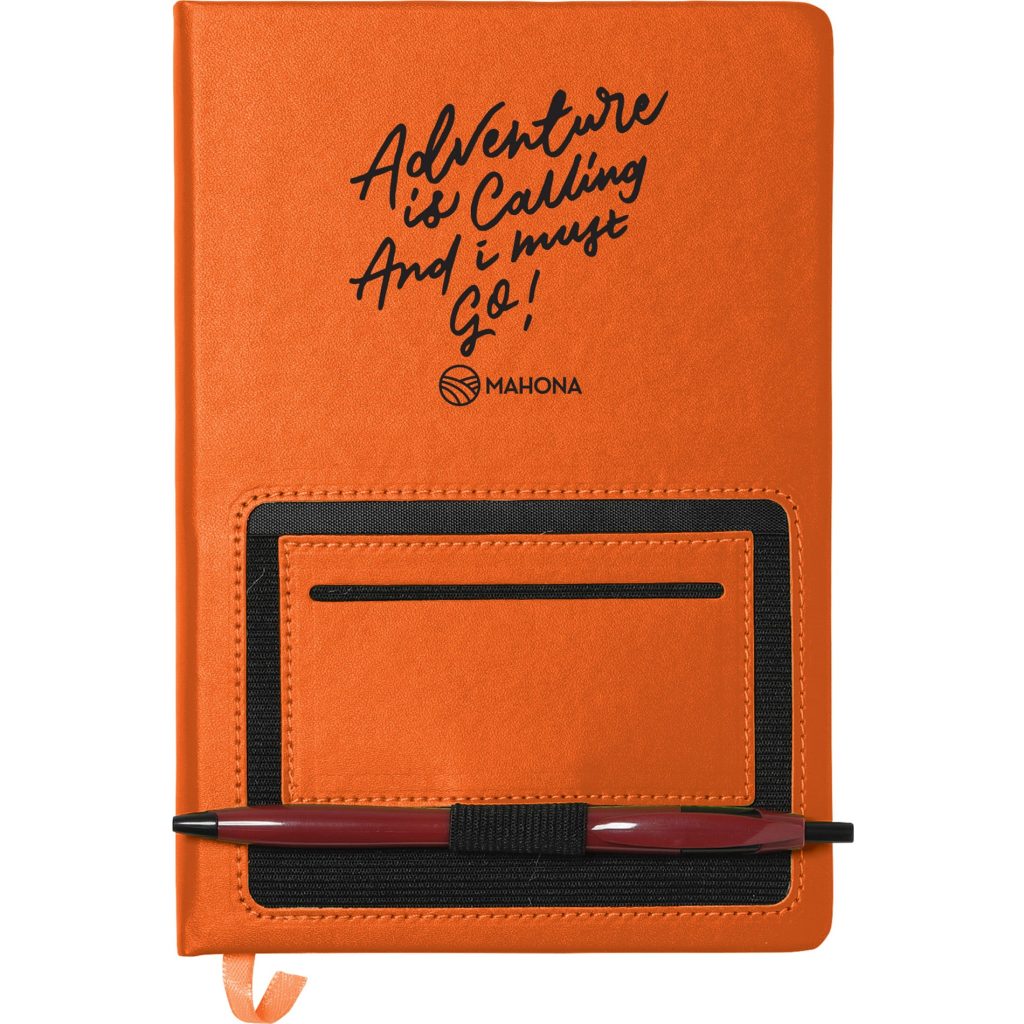 Advertising Moda Notebooks - Promotional Pens Singapore - Gifts VV Available in 4 awesome item colors 客製 - Promotional Pens Singapore - Gifts VV Orange Moda Notebook