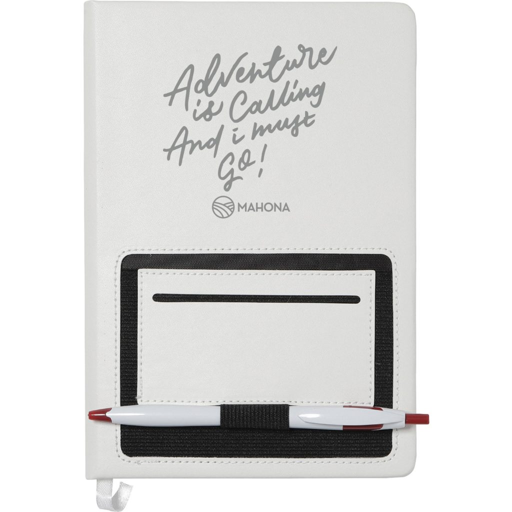 Advertising Moda Notebooks - Promotional Pens Singapore - Gifts VV Available in 4 awesome item colors 客製 - Promotional Pens Singapore - Gifts VV White Moda Notebook