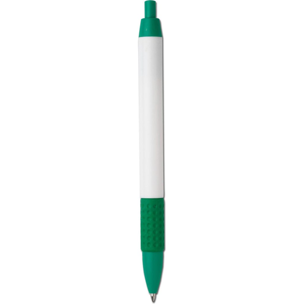 White / Green Monarch-G Ballpoint Pen