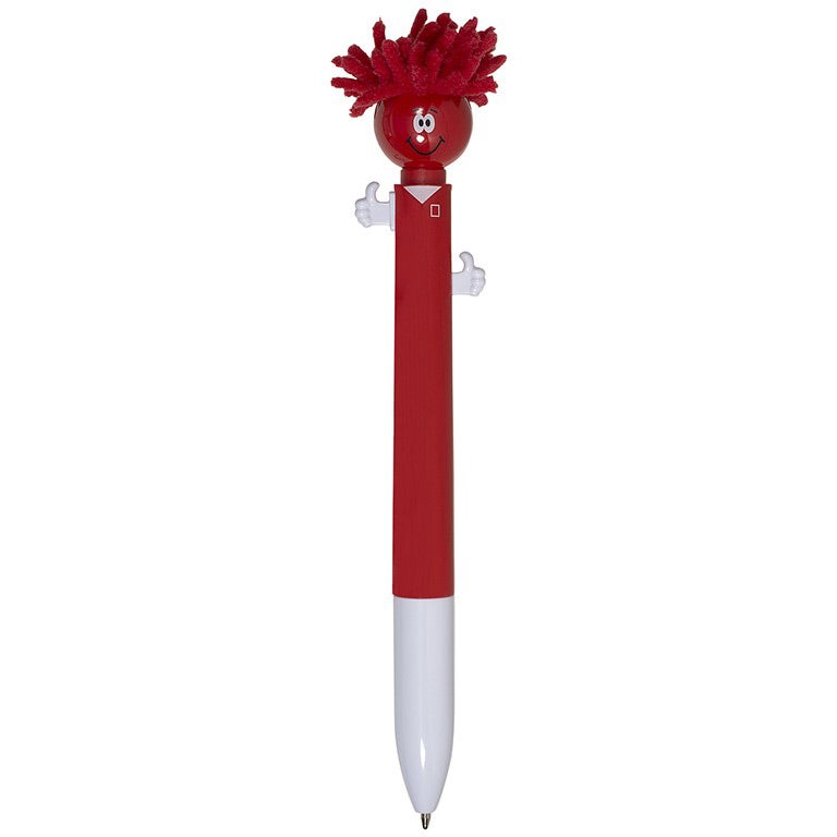 Printed MopTopper Screen Cleaner Pens - Promotional Pens Singapore - Gifts VV Available in 8 exciting item colors 客製 - Promotional Pens Singapore - Gifts VV Red / White MopTopper Screen Cleaner Pen