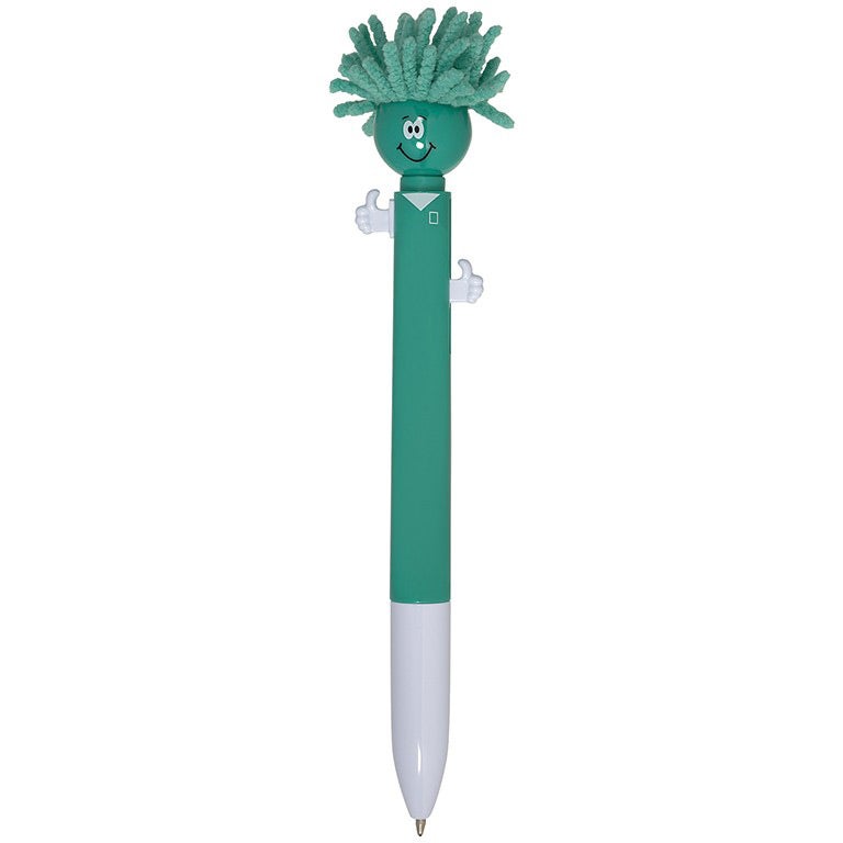 Printed MopTopper Screen Cleaner Pens - Promotional Pens Singapore - Gifts VV Available in 8 exciting item colors 客製 - Promotional Pens Singapore - Gifts VV Teal MopTopper Screen Cleaner Pen