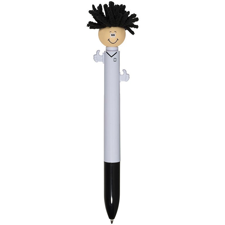 Printed MopTopper Screen Cleaner Pens - Promotional Pens Singapore - Gifts VV Available in 8 exciting item colors 客製 - Promotional Pens Singapore - Gifts VV White / Black MopTopper Screen Cleaner Pen