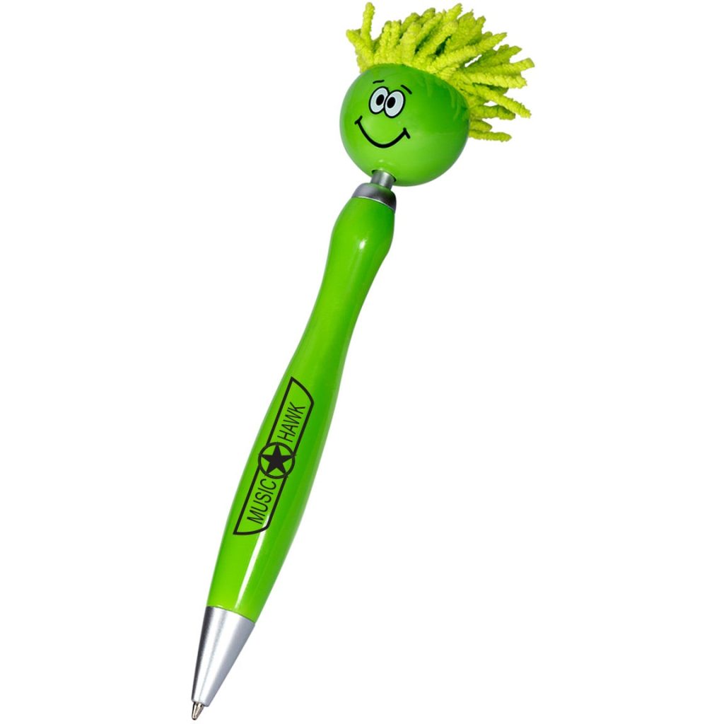 Promo MopTopper Spinner Ball Pens - Promotional Pens Singapore - Gifts VV Available in 8 awesome item colors 客製 - Promotional Pens Singapore - Gifts VV Lime Green MopTopper Spinner Ball Pen