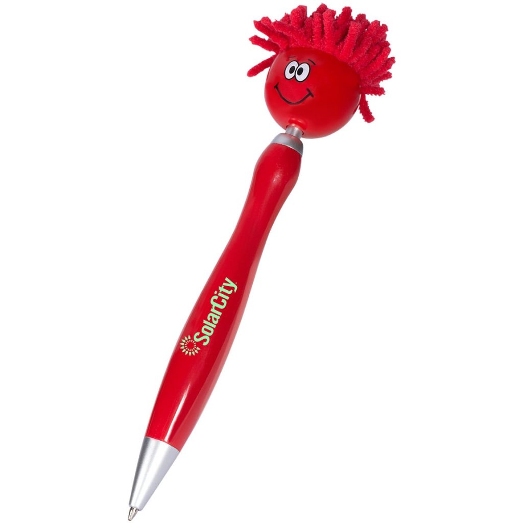 Promo MopTopper Spinner Ball Pens - Promotional Pens Singapore - Gifts VV Available in 8 awesome item colors 客製 - Promotional Pens Singapore - Gifts VV Red MopTopper Spinner Ball Pen