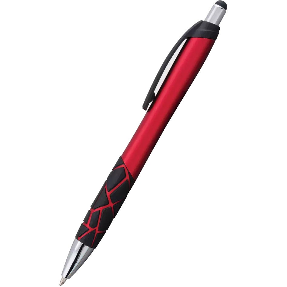 Logo Mosaic Metallic Stylus Pens - Promotional Pens Singapore - Gifts VV Available in 5 exciting item colors 客製 - Promotional Pens Singapore - Gifts VV Red Mosaic Metallic Stylus Pen