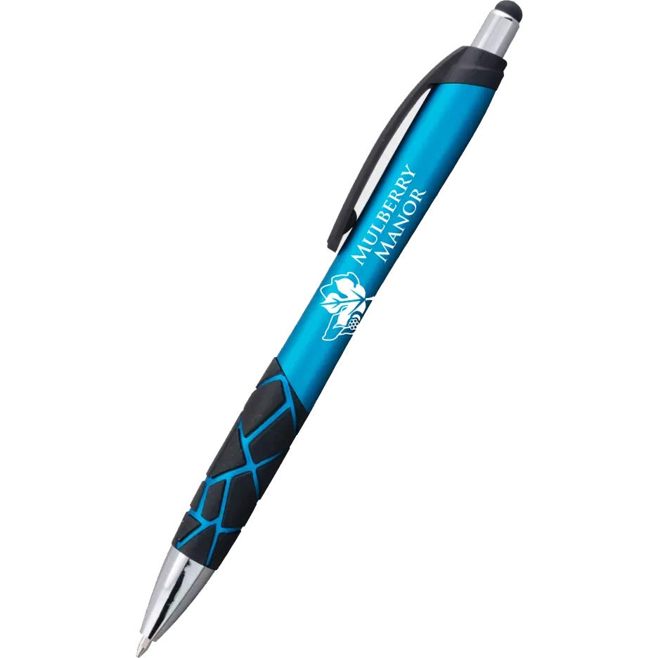 Logo Mosaic Metallic Stylus Pens - Promotional Pens Singapore - Gifts VV Available in 5 exciting item colors 客製 - Promotional Pens Singapore - Gifts VV Turquoise Mosaic Metallic Stylus Pen