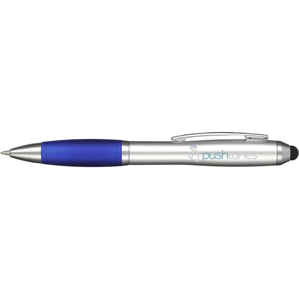 Promo Nash Gel Stylus Pens - Promotional Pens Singapore - Gifts VV Available in 5 exciting item colors 客製 - Promotional Pens Singapore - Gifts VV Silver / Blue Nash Gel Stylus Pen