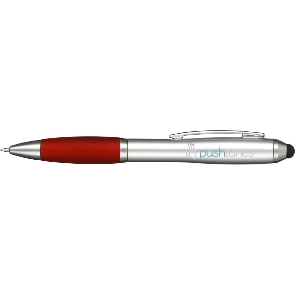 Promo Nash Gel Stylus Pens - Promotional Pens Singapore - Gifts VV Available in 5 exciting item colors 客製 - Promotional Pens Singapore - Gifts VV Silver / Red Nash Gel Stylus Pen