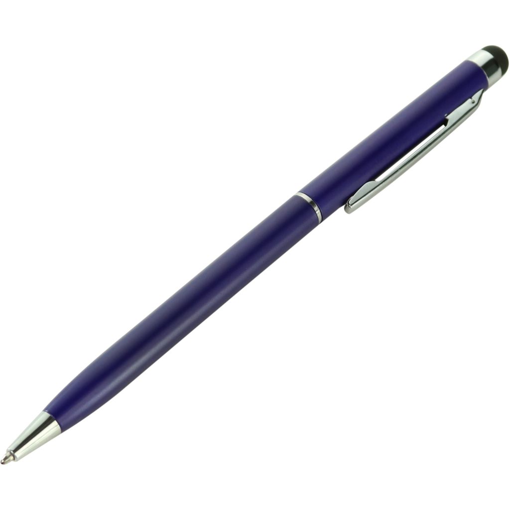 Custom Newport Ballpoint Pens with Stylus - Promotional Pens Singapore - Gifts VV Available in 4 amazing item colors 客製 - Promotional Pens Singapore - Gifts VV Blue Newport Ballpoint Pen with Stylus