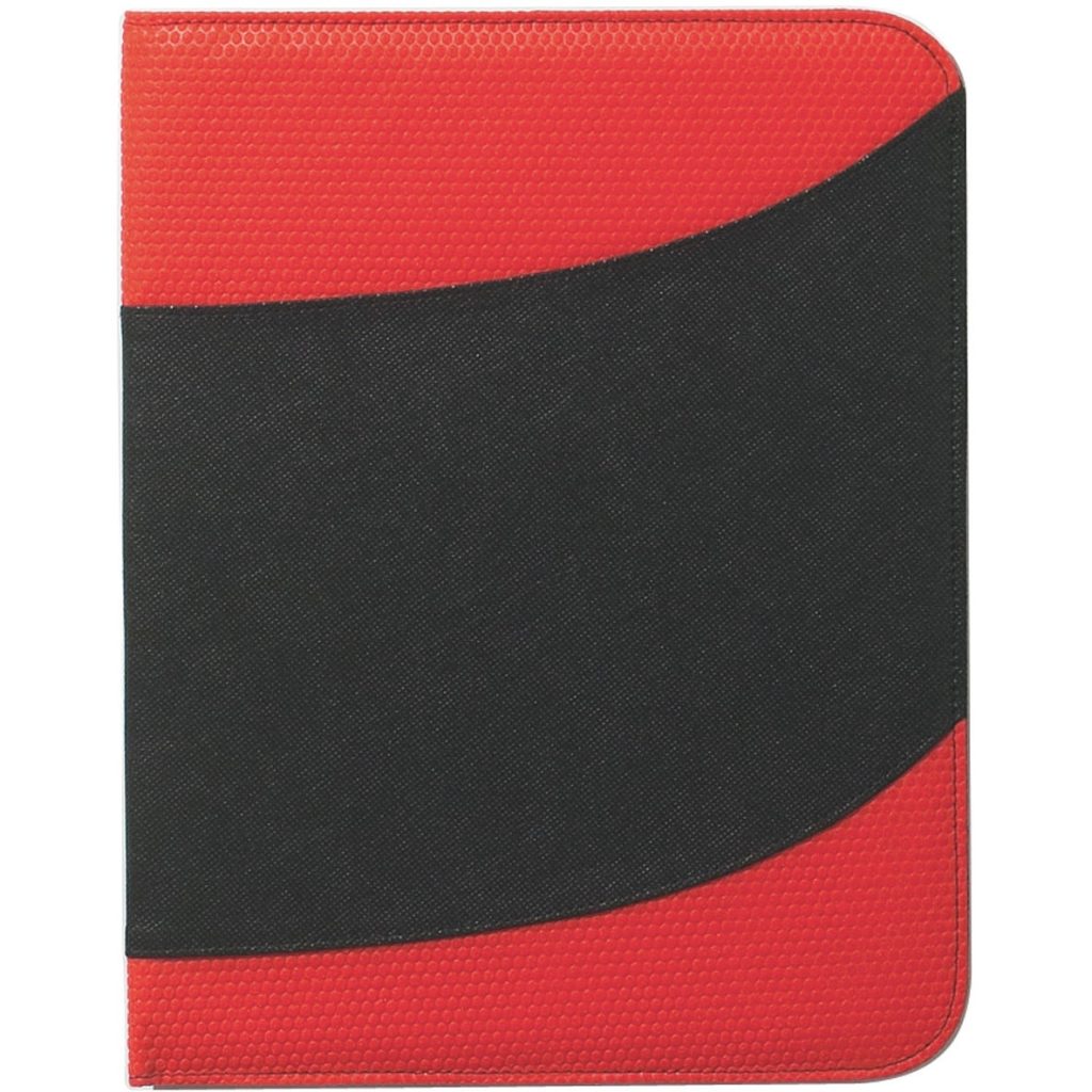 Custom Non-Woven Bubble Padfolios - Promotional Pens Singapore - Gifts VV Available in 3 exciting item colors 客製 - Promotional Pens Singapore - Gifts VV Black / Red Non-Woven Bubble Padfolio