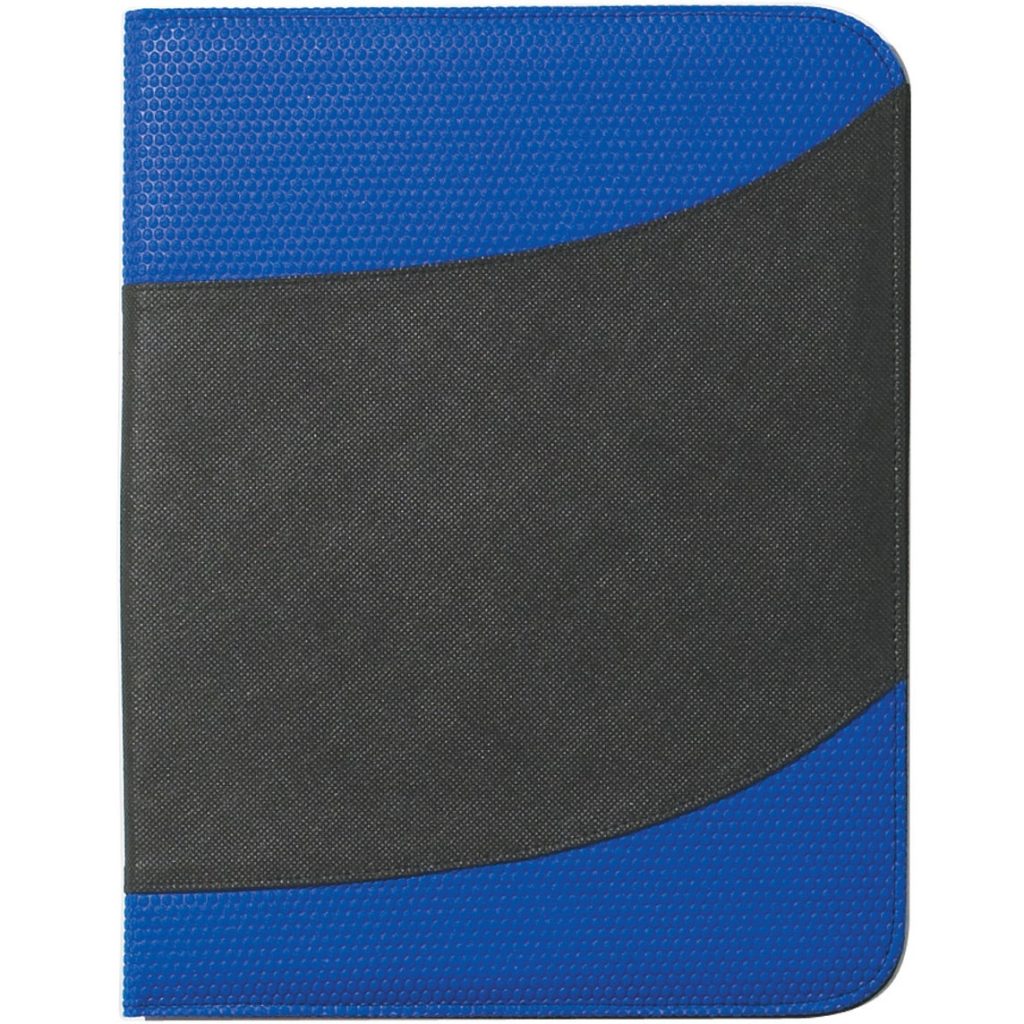 Custom Non-Woven Bubble Padfolios - Promotional Pens Singapore - Gifts VV Available in 3 exciting item colors 客製 - Promotional Pens Singapore - Gifts VV Black / Royal Blue Non-Woven Bubble Padfolio