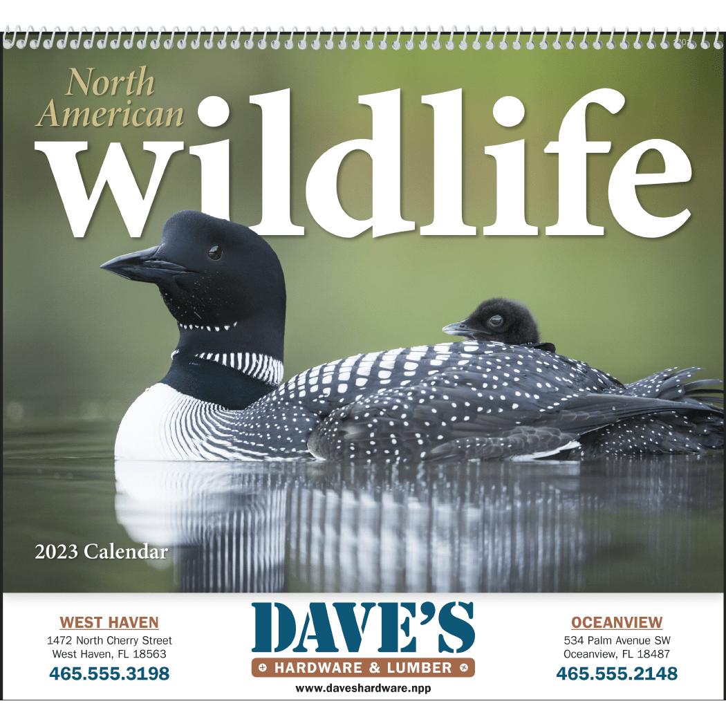 See Item North American Wildlife Wall Calendar