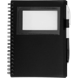 Black Notebook with ID Window