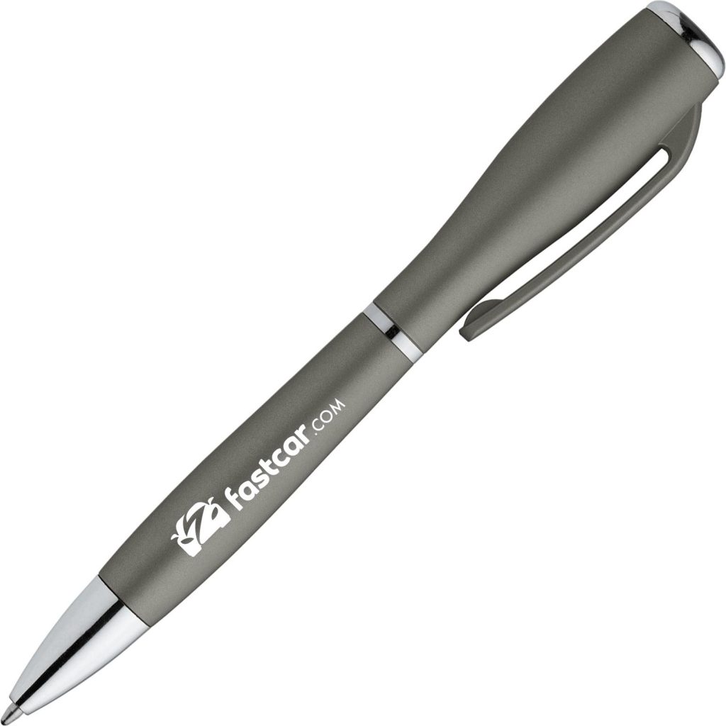 Printed Nova Softy Metallic LED Light Pens - Promotional Pens Singapore - Gifts VV Free Shipping and Setup 客製 - Promotional Pens Singapore - Gifts VV Gunmetal Nova Softy Metallic LED Light Pen