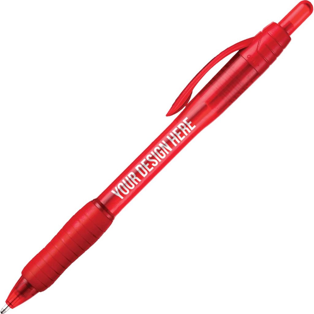 Custom Paper Mate Profile Gel Pens - Promotional Pens Singapore - Gifts VV Free Setup 客製 - Promotional Pens Singapore - Gifts VV Red Paper Mate Profile Gel Pen