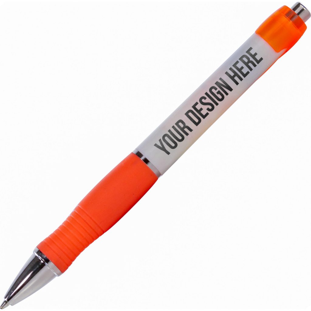 Marketing Paper Mate Breeze Ball Pens - Promotional Pens Singapore - Gifts VV Free Setup 客製 - Promotional Pens Singapore - Gifts VV White / Orange Paper Mate Breeze Ball Pen