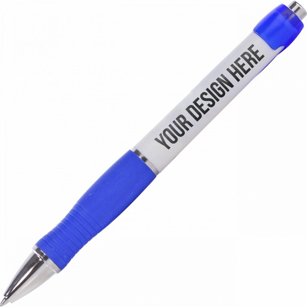 Marketing Paper Mate Breeze Ball Pens - Promotional Pens Singapore - Gifts VV Free Setup 客製 - Promotional Pens Singapore - Gifts VV White / Bright Blue Paper Mate Breeze Ball Pen