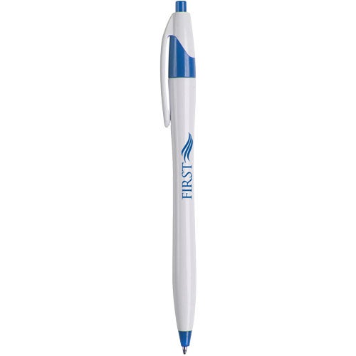 Imprinted Pasadena WX Pens - Promotional Pens Singapore - Gifts VV Available in 8 awesome item colors 客製 - Promotional Pens Singapore - Gifts VV White / Blue Pasadena WX Pen