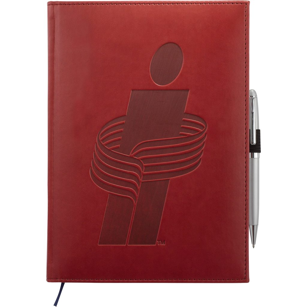 Logo Pedova Large Bound Journal Books - Promotional Pens Singapore - Gifts VV Available in 5 exciting item colors 客製 - Promotional Pens Singapore - Gifts VV Terra Cotta Pedova Large Bound Journal Book