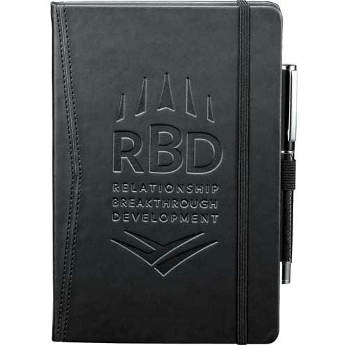 Giveaway Pedova Pocket Bound JournalBooks - Promotional Pens Singapore - Gifts VV Available in 3 awesome item colors 客製 - Promotional Pens Singapore - Gifts VV Black Pedova Pocket Bound JournalBook