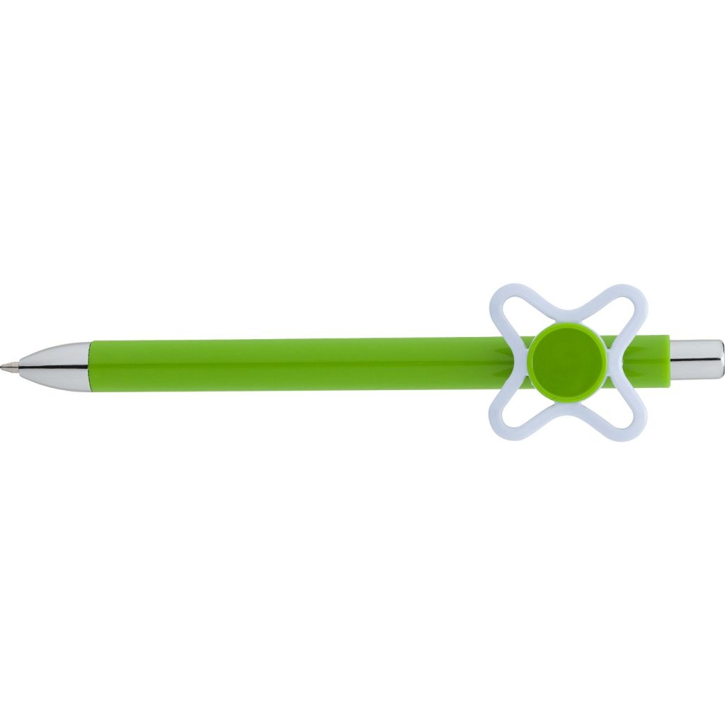 Advertising Pinwheel Spinner Clip Pens - Promotional Pens Singapore - Gifts VV Available in 3 awesome item colors 客製 - Promotional Pens Singapore - Gifts VV Lime Pinwheel Spinner Clip Pen