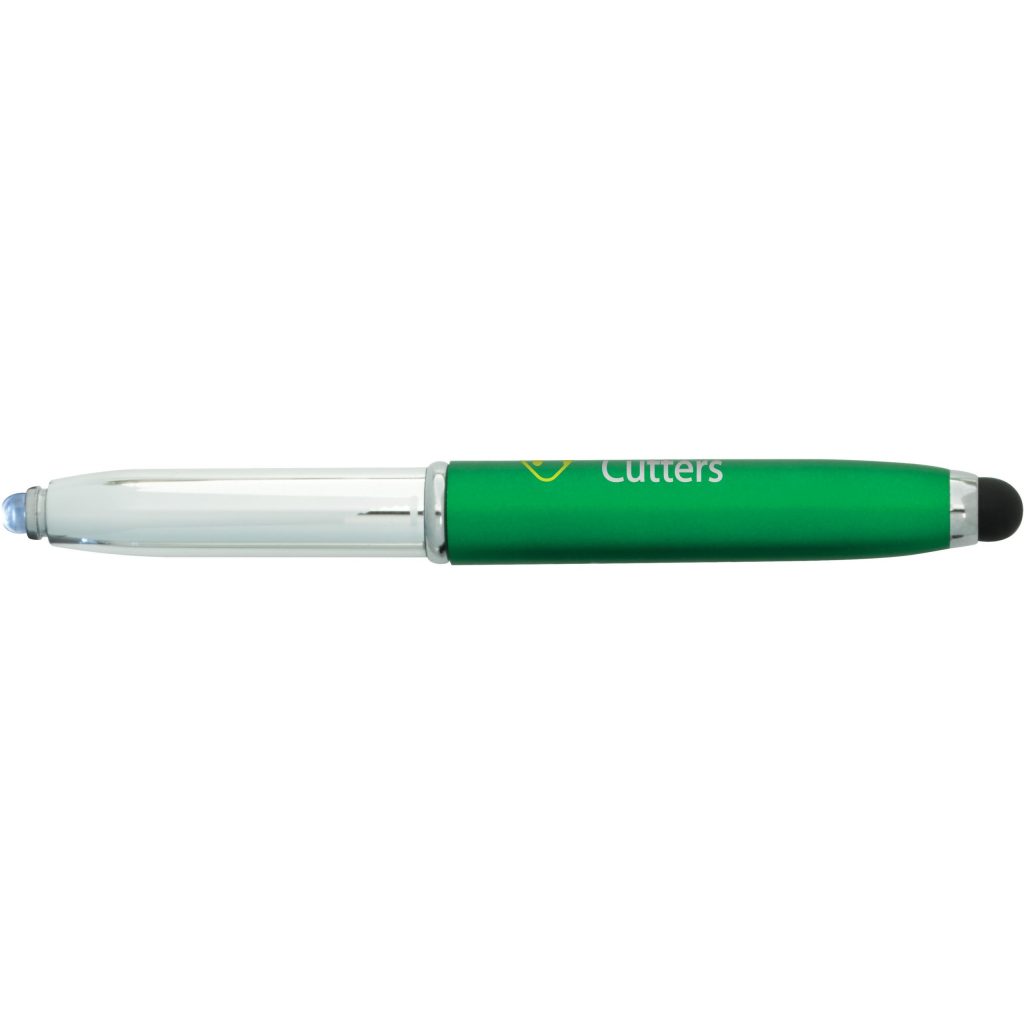 Green Plastic LED Stylus Pen